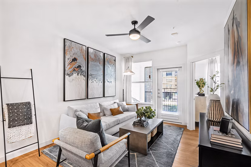 living room at Tacara Weiss Ranch Apartments
