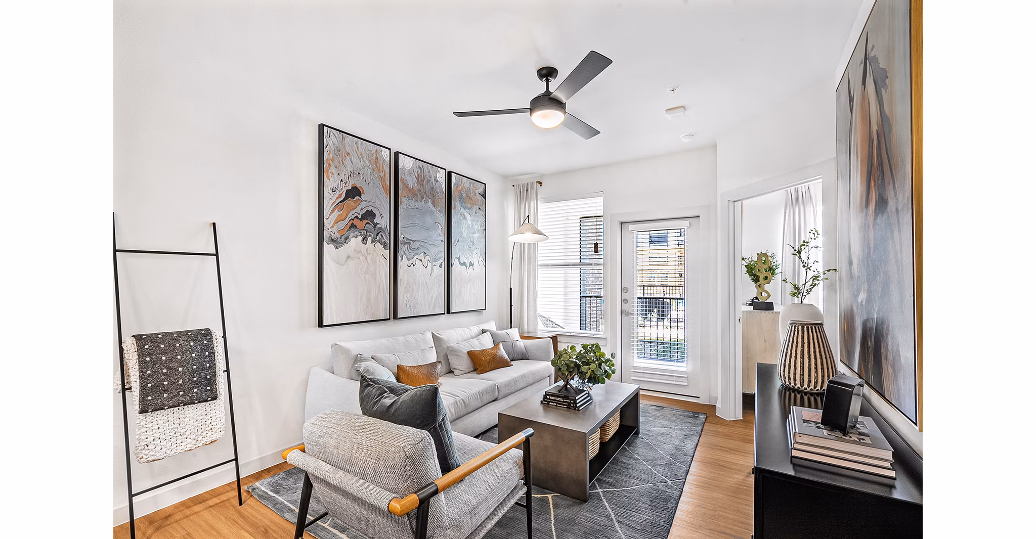 living room at Tacara Weiss Ranch Apartments
