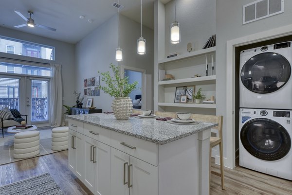 Elegant lobby featuring contemporary decor at Encore Grayson Apartments