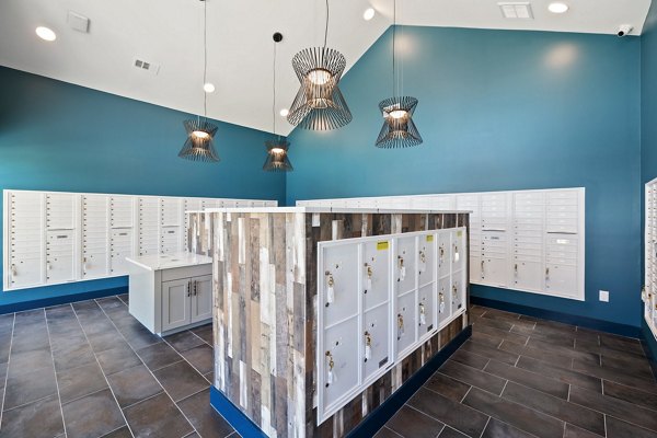 mail room at Silos Harvest Green Apartments