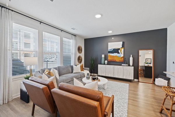 living room at Silos Harvest Green Apartments