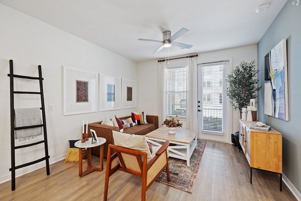 living room at Silos Harvest Green Apartments