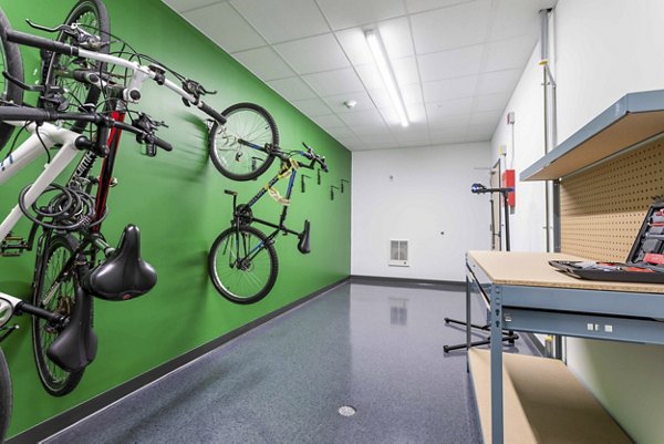 bike storage at The Lydell Apartments