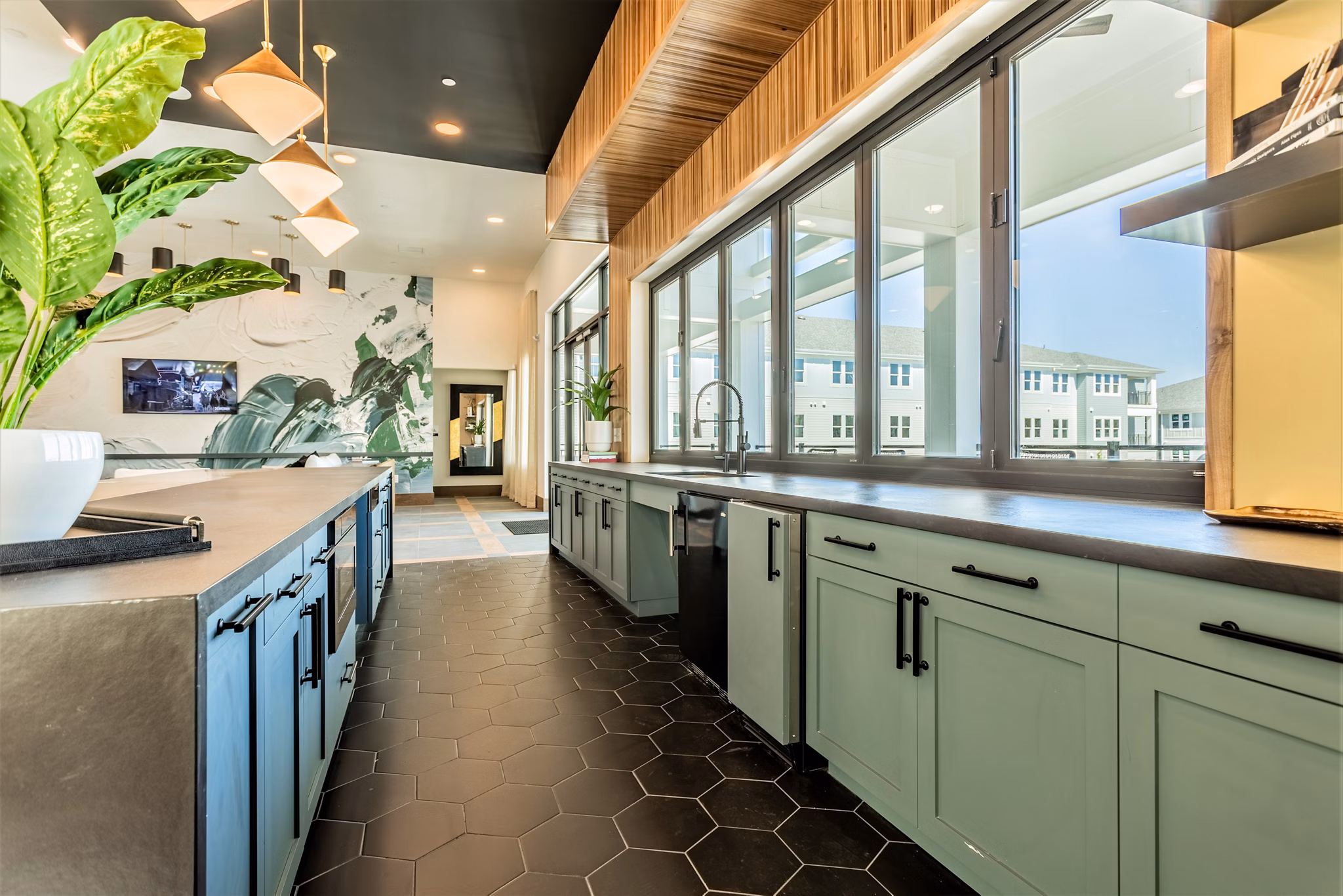 Luxury clubhouse featuring elegant design at Birchway Rivergate Apartments