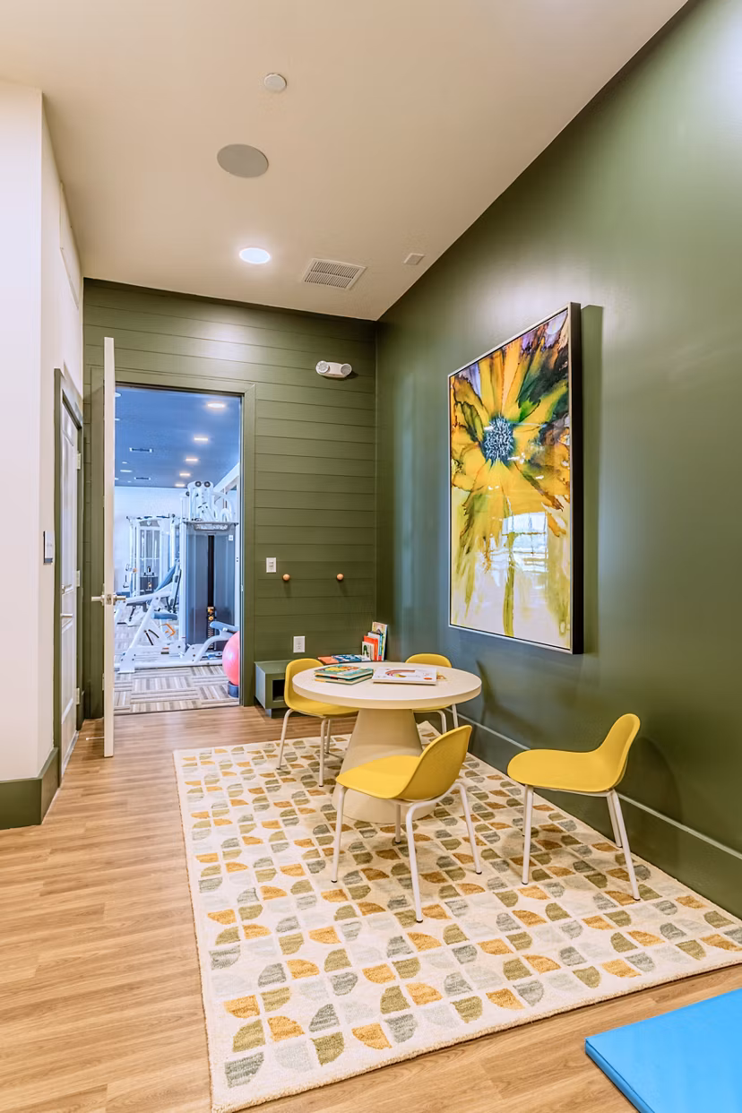 Elegant clubhouse with modern amenities at Birchway Rivergate Apartments, perfect for social gatherings and events