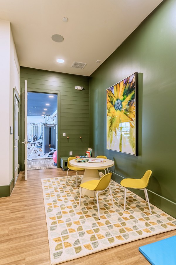 Elegant clubhouse with modern amenities at Birchway Rivergate Apartments, perfect for social gatherings and events