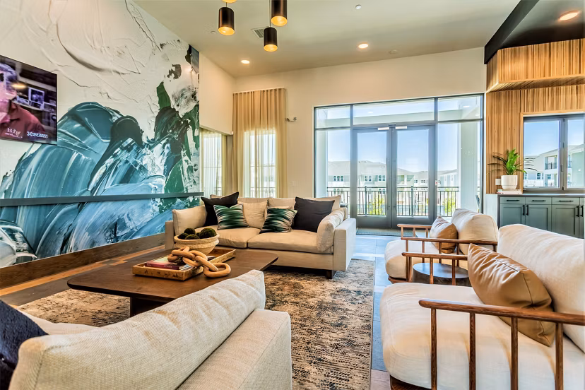 Clubhouse at Birchway Rivergate Apartments offering luxury amenities in a vibrant community setting