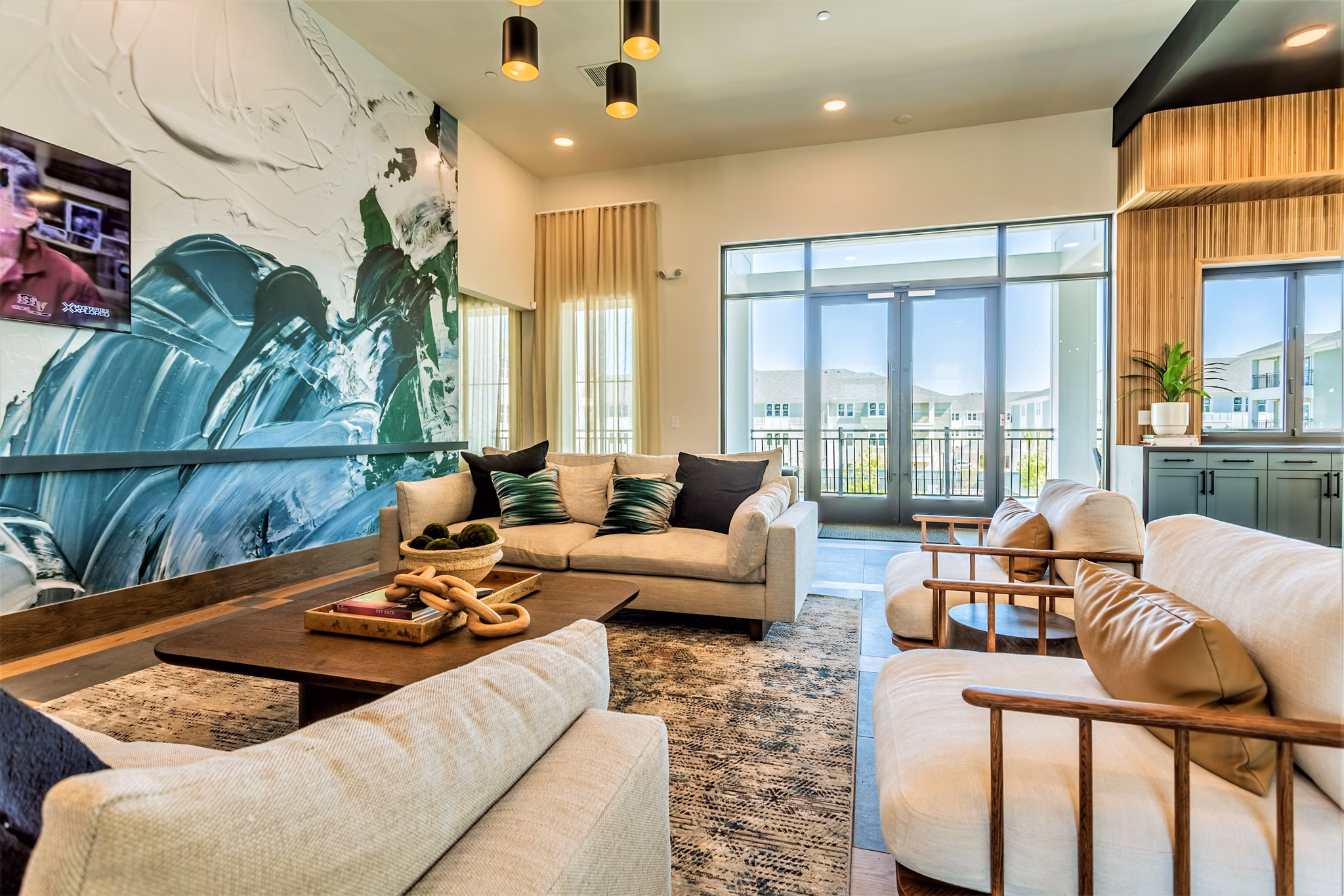 Clubhouse at Birchway Rivergate Apartments offering luxury amenities in a vibrant community setting