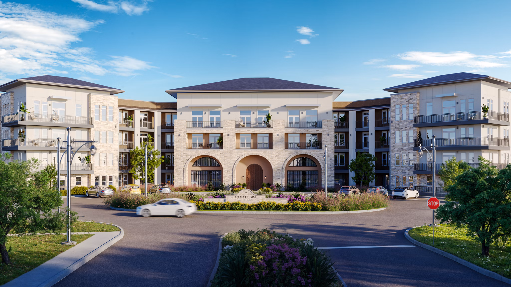 building/exterior at The Cortesin at Eilan Apartments