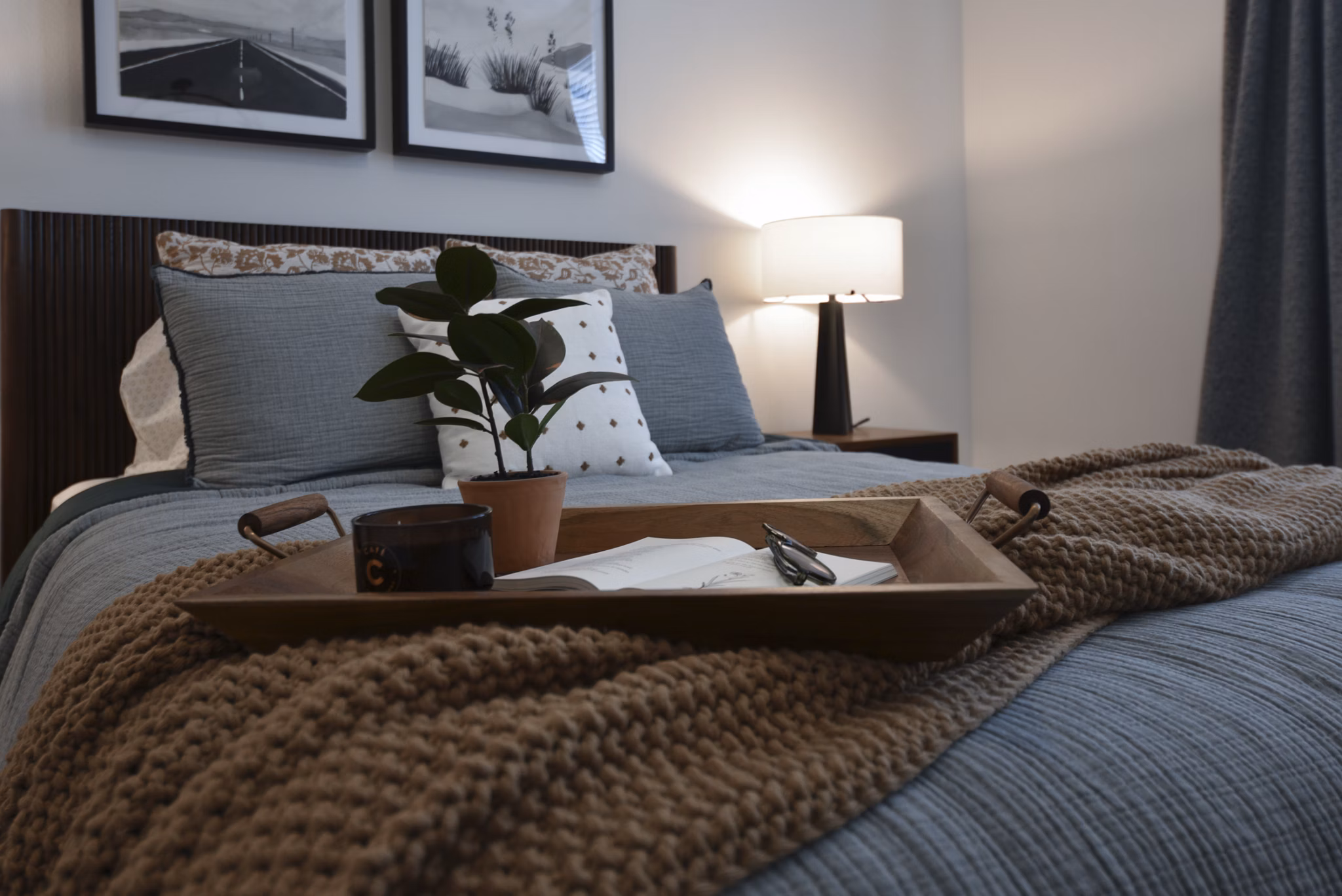 bedroom at The Cortesin at Eilan Apartments