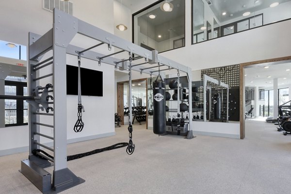 fitness center at The Cortesin at Eilan Apartments