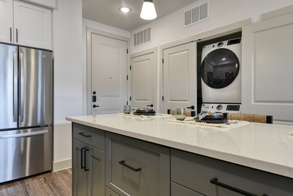 kitchen at The Cortesin at Eilan Apartments