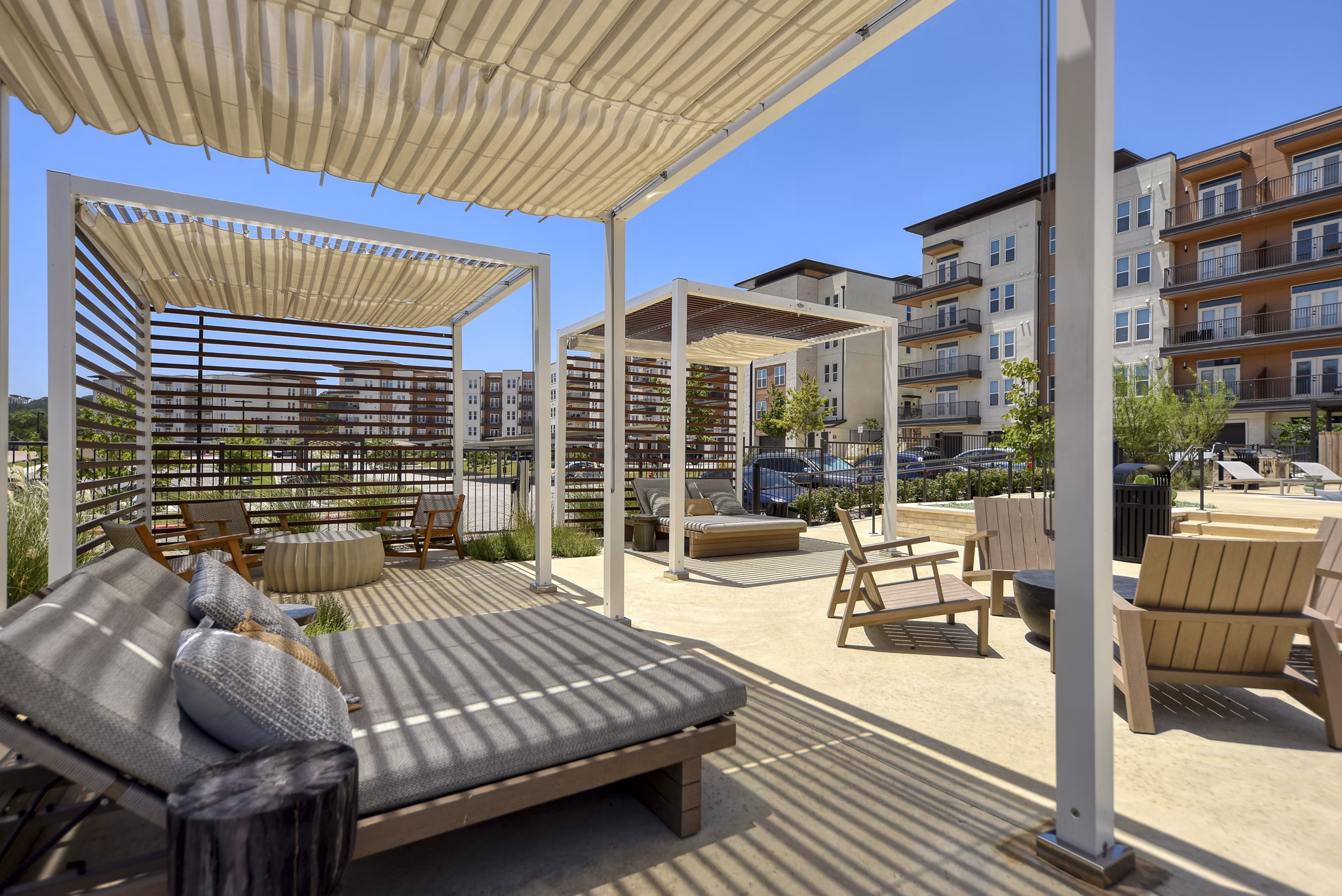 patio at The Cortesin at Eilan Apartments
