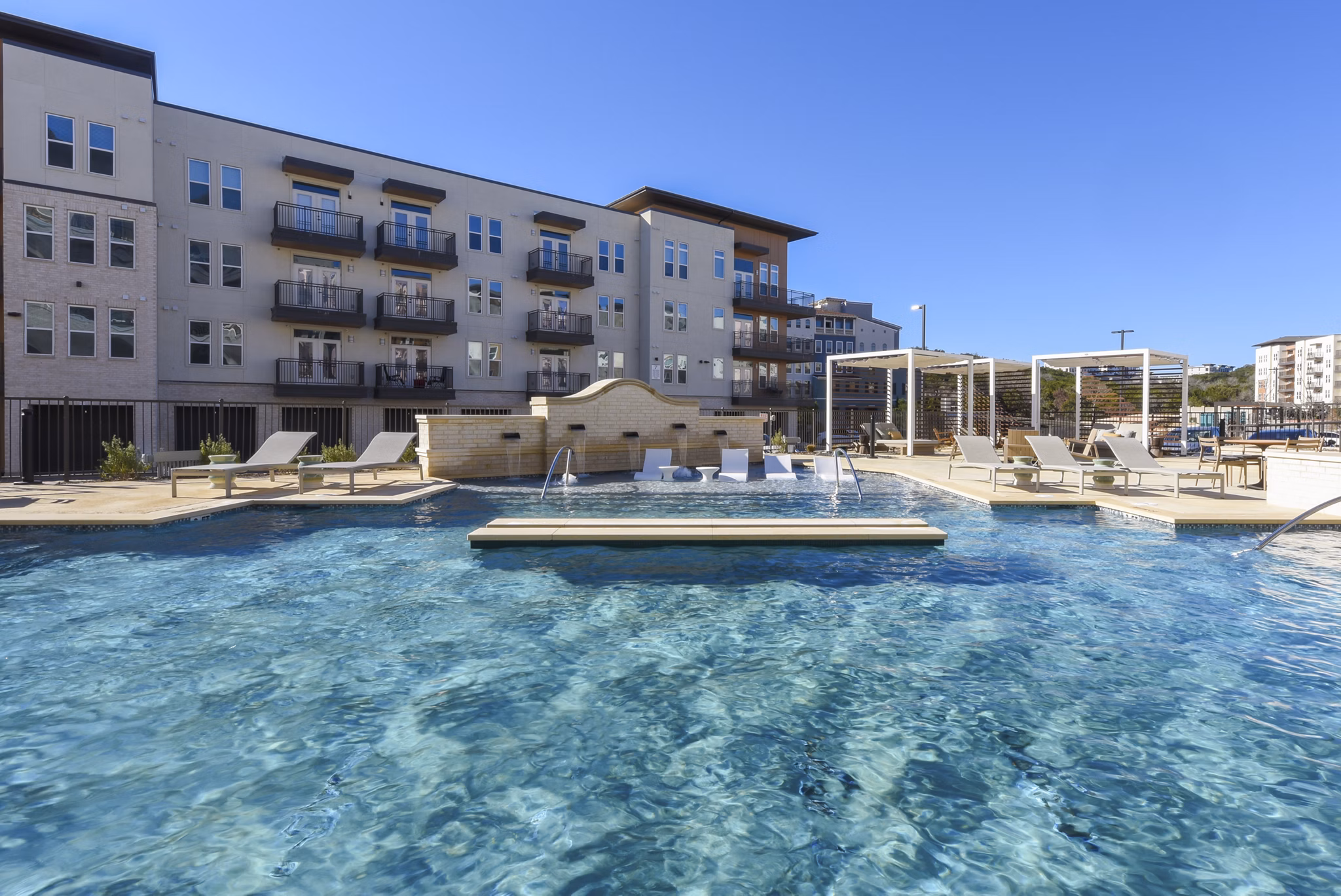 pool at The Cortesin at Eilan Apartments