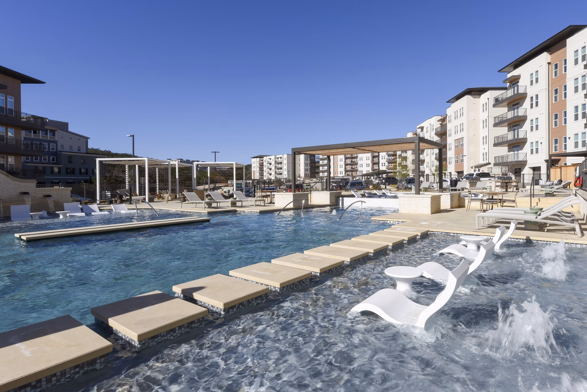 pool at The Cortesin at Eilan Apartments