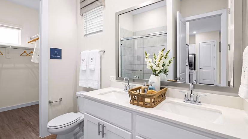 bathroom at Yardly Cypress Apartments