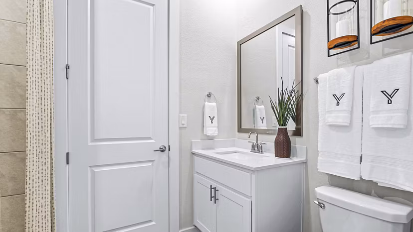 bathroom at Yardly Cypress Apartments