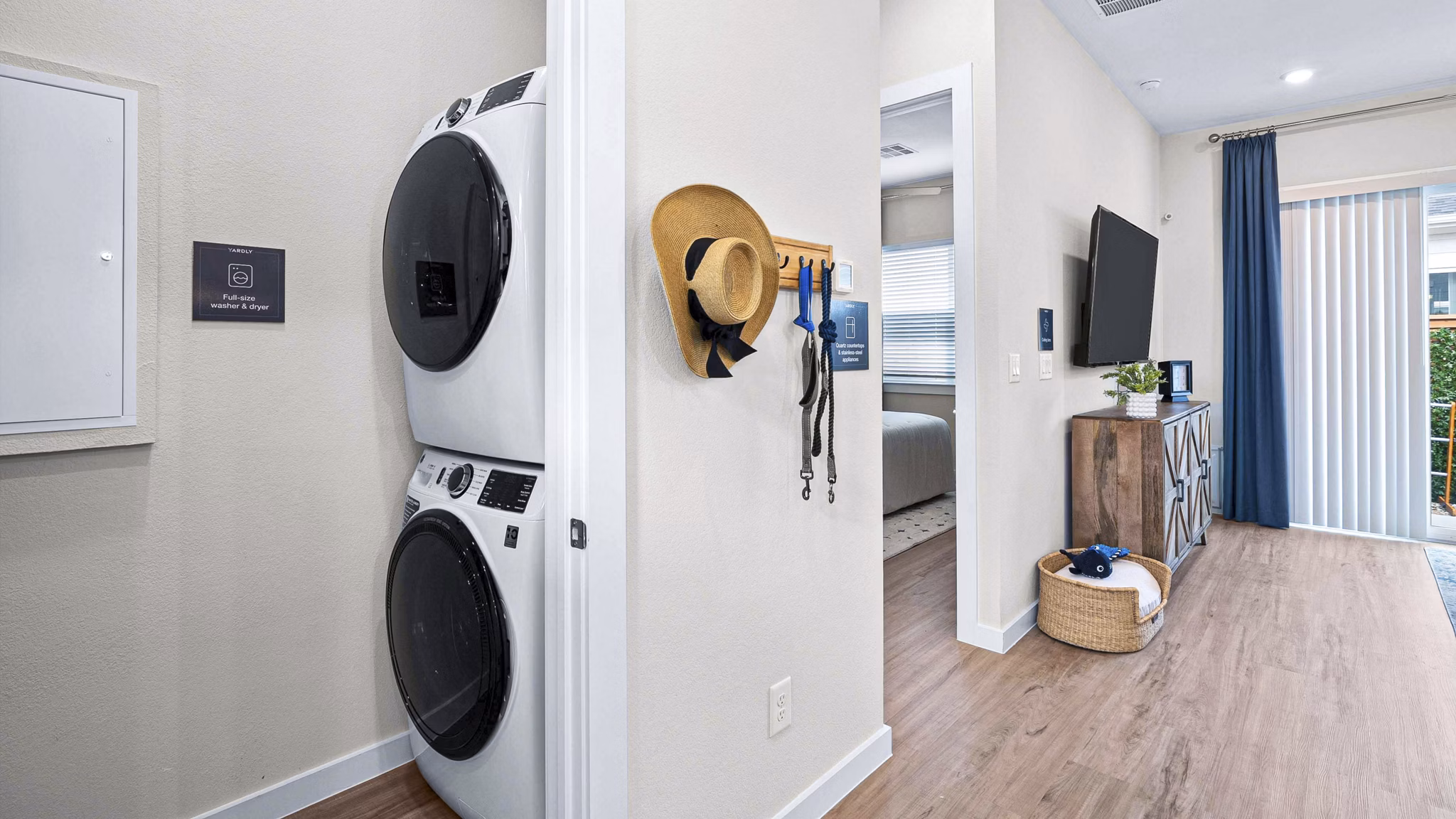 laundry room at Yardly Cypress Apartment Homes