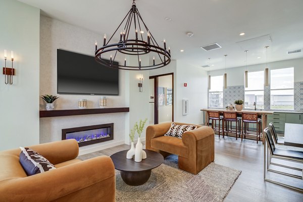 Modern clubhouse with sleek interiors at Vida at Morgan Hill Apartments