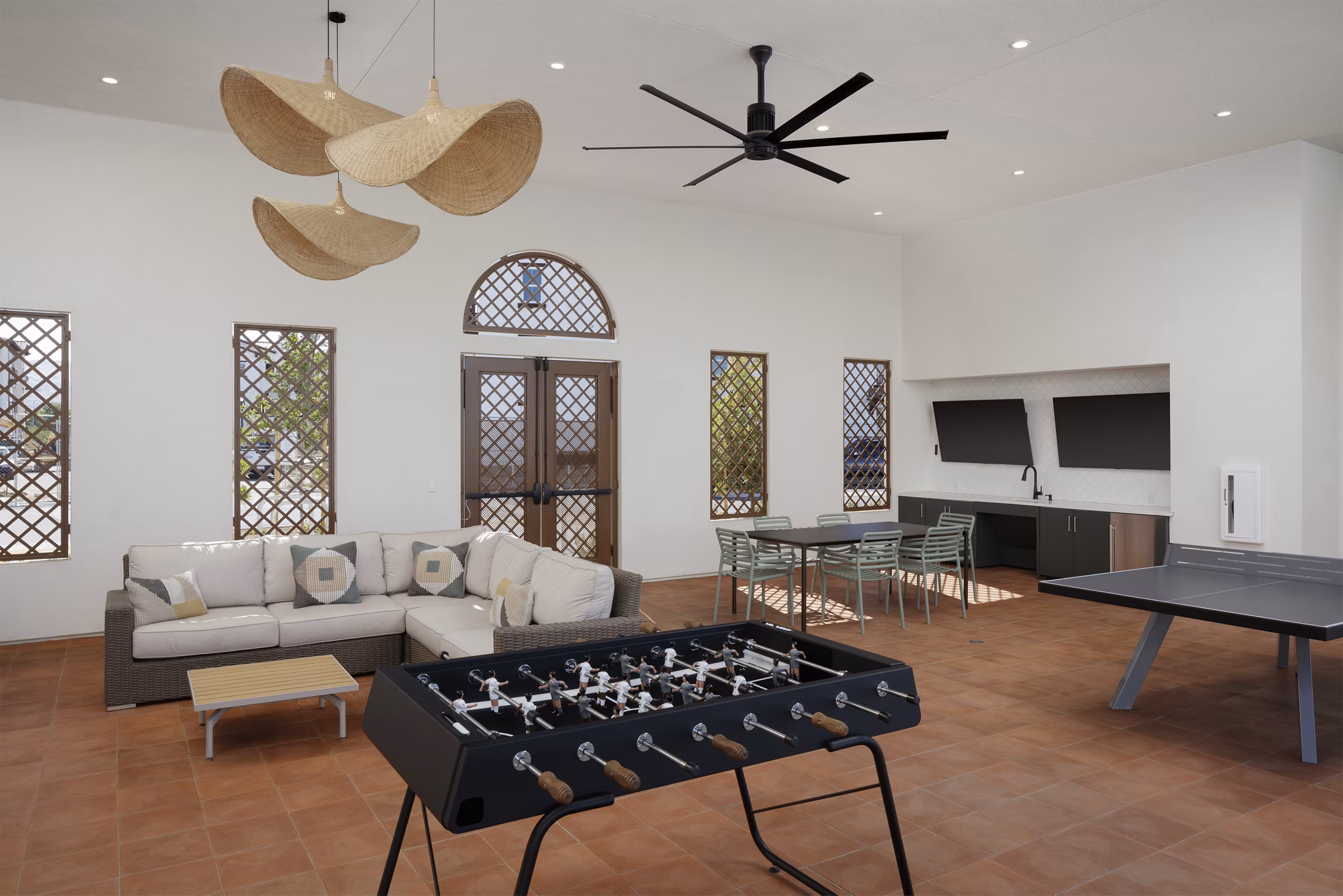 game room at Vida at Morgan Hill Apartments