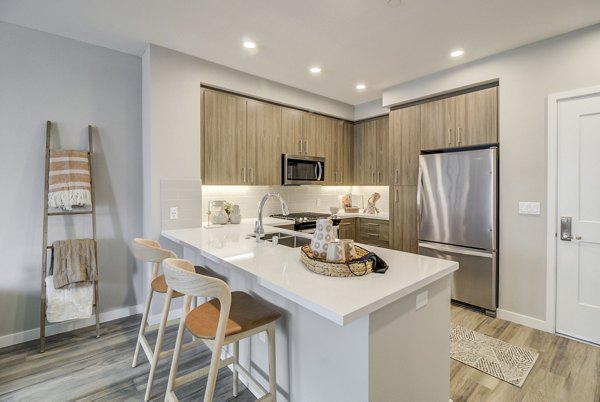 kitchen at Vida at Morgan Hill Apartments