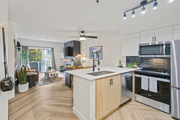 kitchen at Novi at Queen Anne Apartments