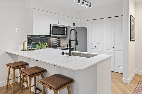 kitchen at Novi at Queen Anne Apartments