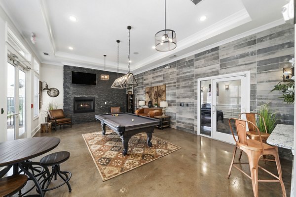 Stylish clubhouse with modern furnishings at Easton Place Apartments