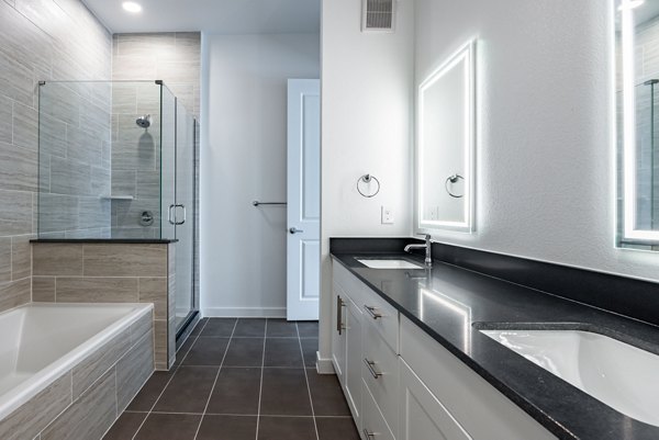 bathroom at Vera at Cedar Park Apartments