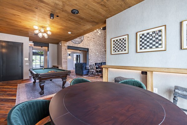 clubhouse game room at Vera Cedar Park Apartments