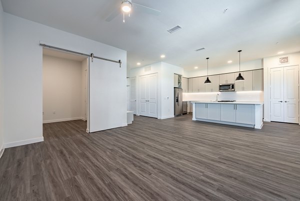 living room at Vera at Cedar Park Apartments