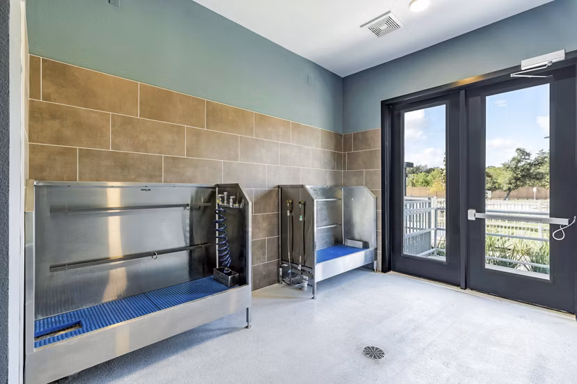 dog wash station at Vera Cedar Park Apartments
