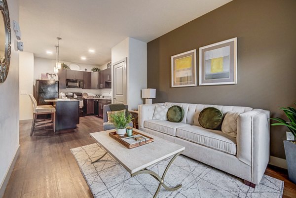 living room at Dry Creek at East Village Apartments