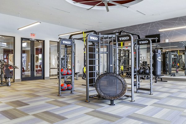 State-of-the-art fitness center with modern equipment at Avelyn San Marcos Apartments for an active lifestyle