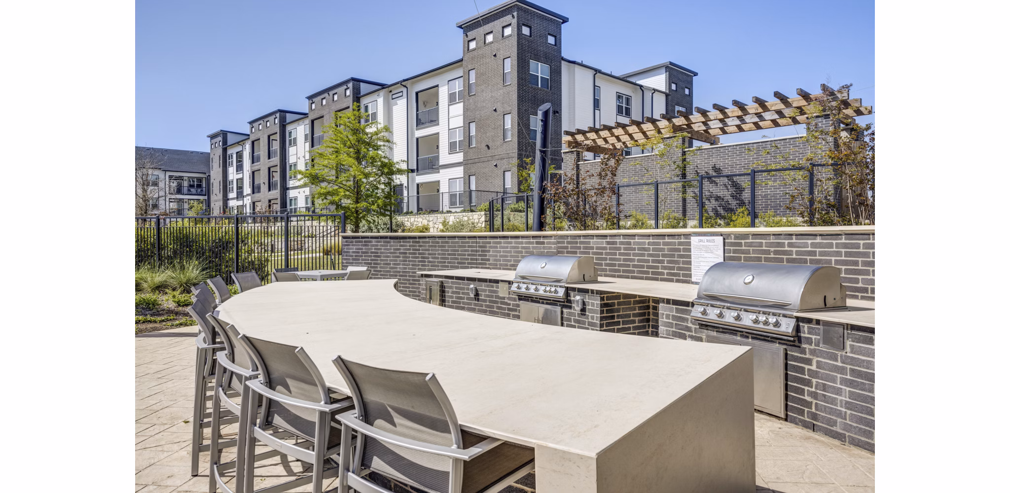 grill area AT Avelyn San Marcos Apartments 