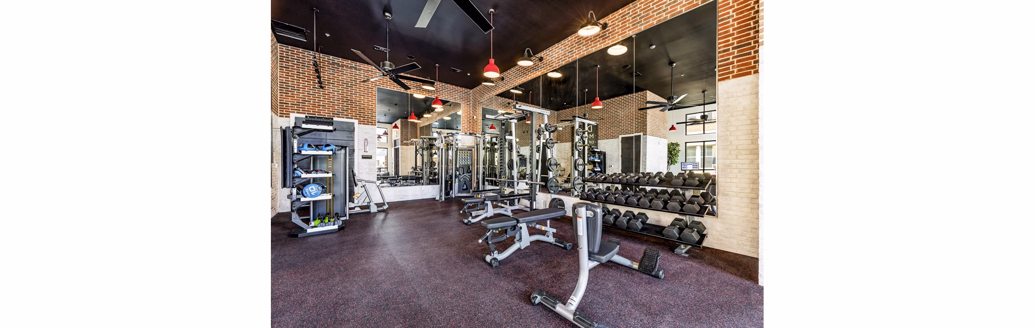 State-of-the-art fitness center at Gramercy at Northline Apartments