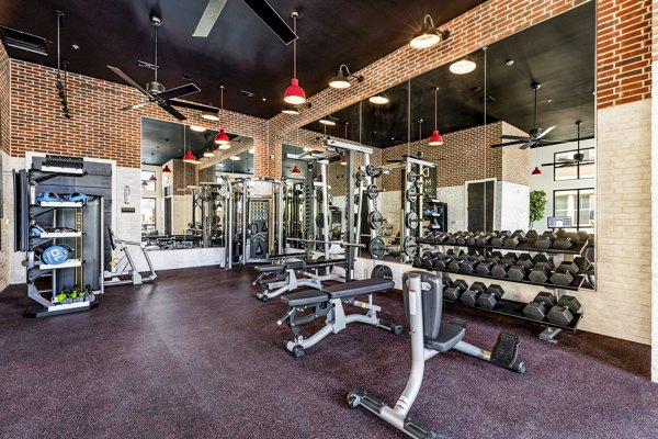 fitness center at Gramercy at Northline Apartments