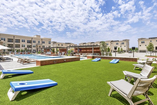 Recreational area with lounge seating at Gramercy at Northline Apartments