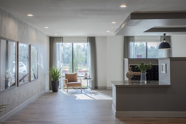 Clubhouse featuring modern seating and communal spaces at Prose KTX Apartments, a luxury Greystar property in Texas