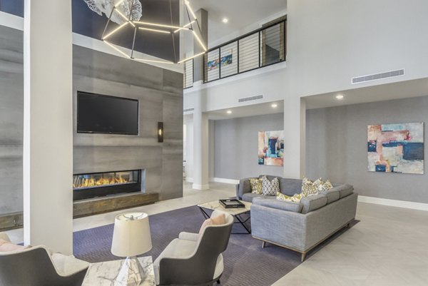 The Mason at Six Mile Creek: Elegant clubhouse with modern design for residents' leisure activities