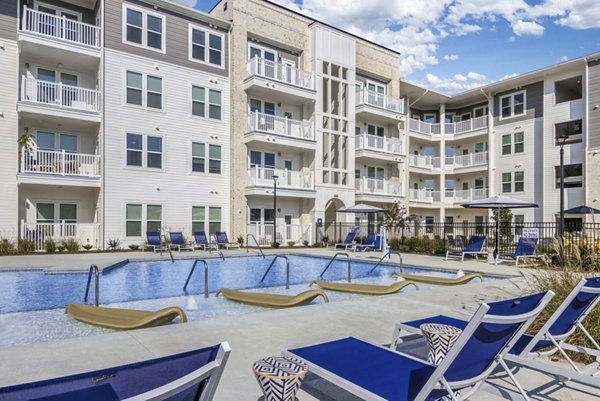 pool at The Mason at Six Mile Creek Apartments