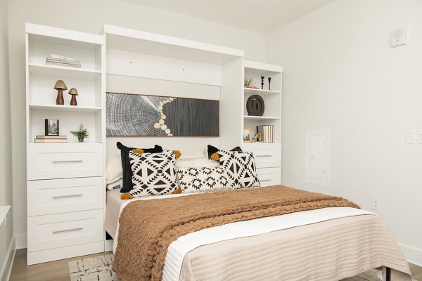 bedroom at Solis LoSo Apartments