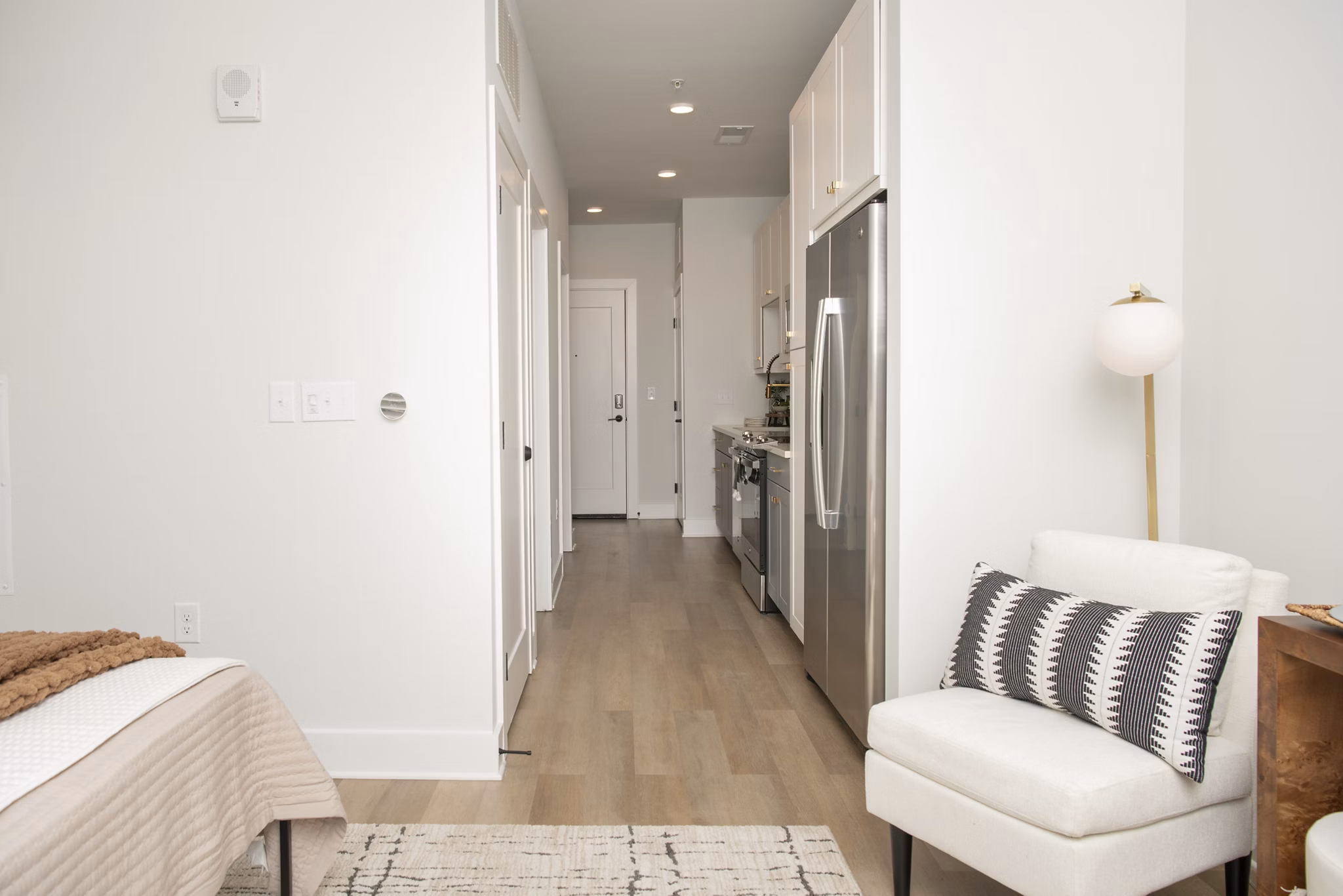 bedroom at Solis LoSo Apartments