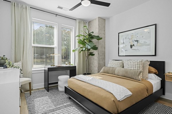bedroom at Solis LoSo Apartments