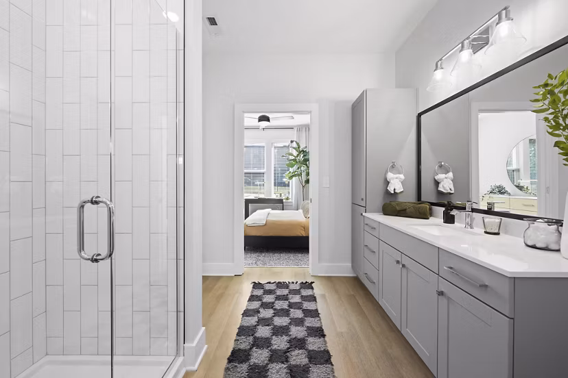 bathroom at Solis LoSo Apartments