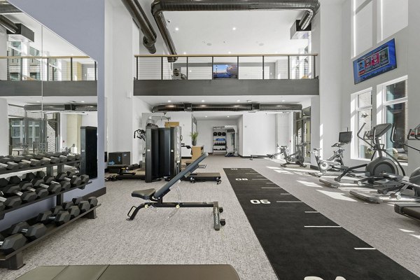 fitness center at Solis LoSo Apartments
