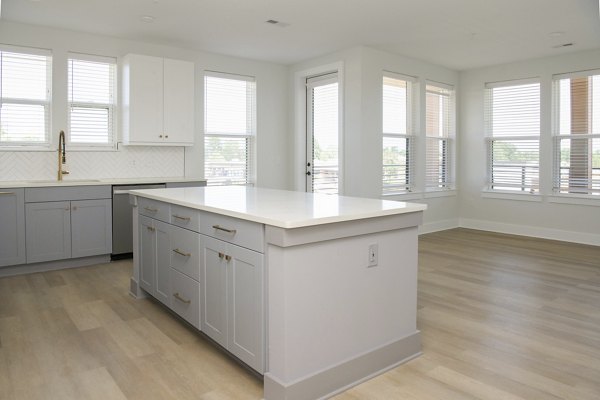 kitchen at Solis LoSo Apartments