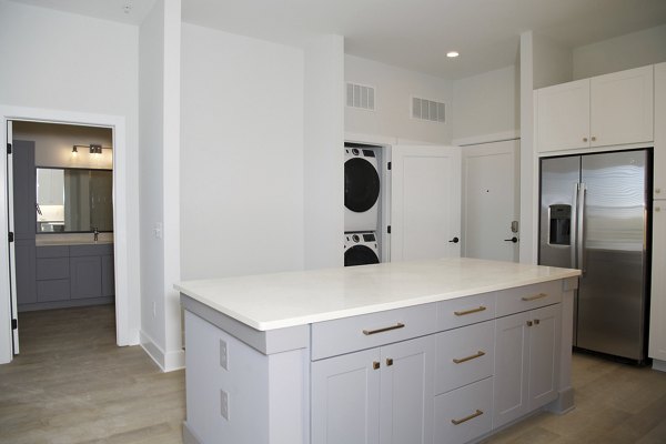 kitchen at Solis LoSo Apartments