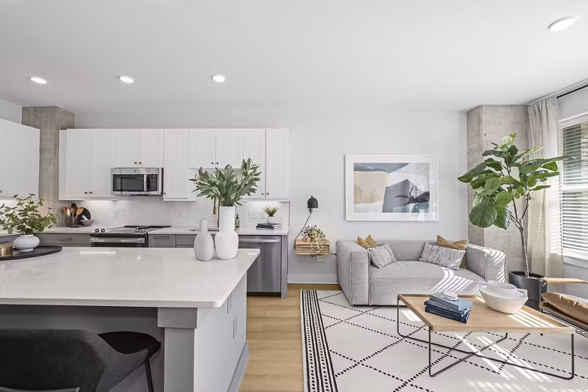 living room at Solis LoSo Apartments