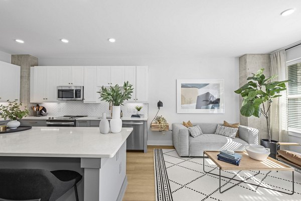 living room at Solis LoSo Apartments